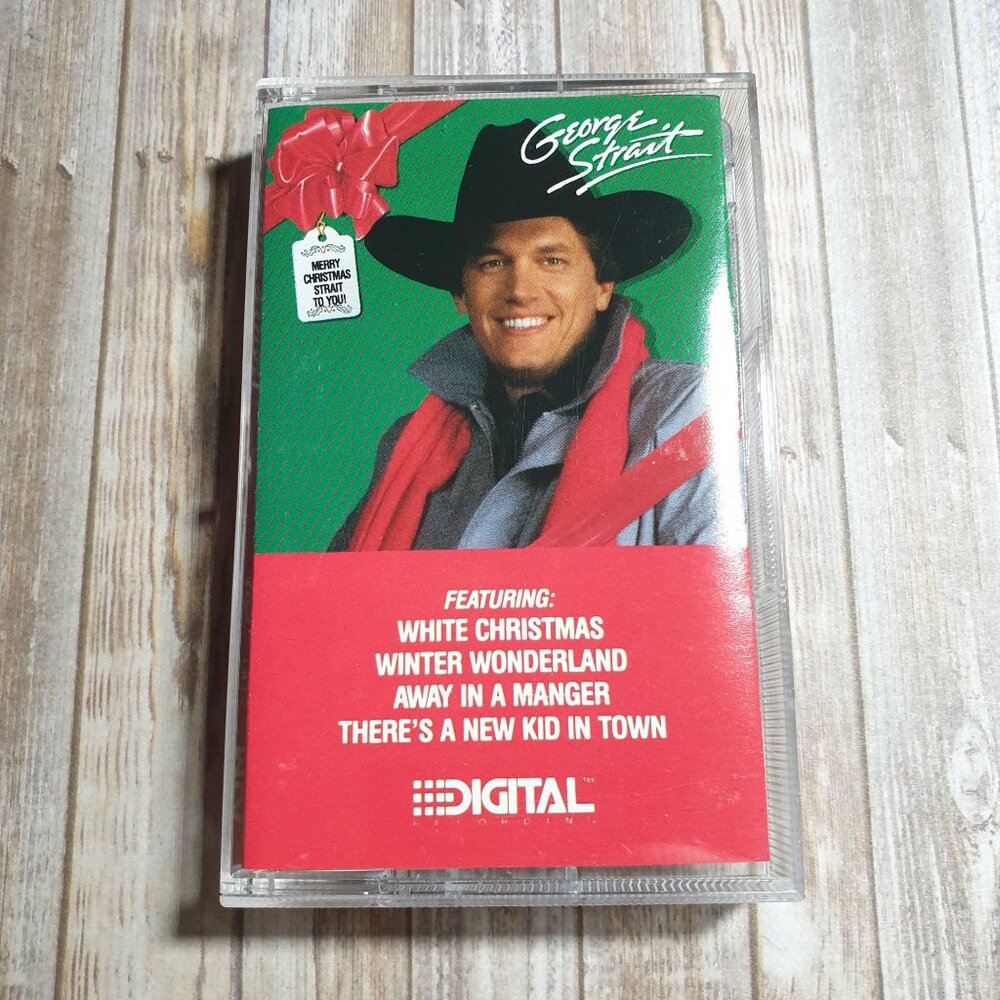 George Strait To You Merry Christmas Audio Cassette Tape 1986 Country Holiday